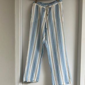 Tommy Bahama linen striped pants